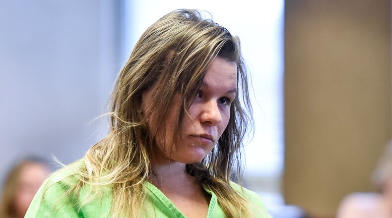 Saralin Walden of Hamilton was sentenced to five years in prison Tuesday after pleading guilty to involuntary manslaughter, a first-degree felony, for the death of her infant daughterin October 2018 last October. NICK GRAHAM/STAFF
