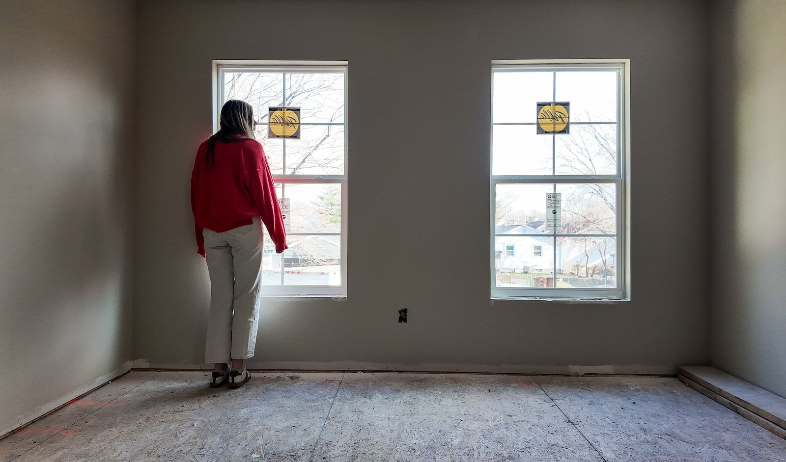 Construction continues on the first two “Build Back the Block” homes on East Ave. in Hamilton. These are part of a major housing and neighborhood reinvestment initiative in Hamilton, first announced by City Manager Craig Bucheit in late 2024. NICK GRAHAM/STAFF