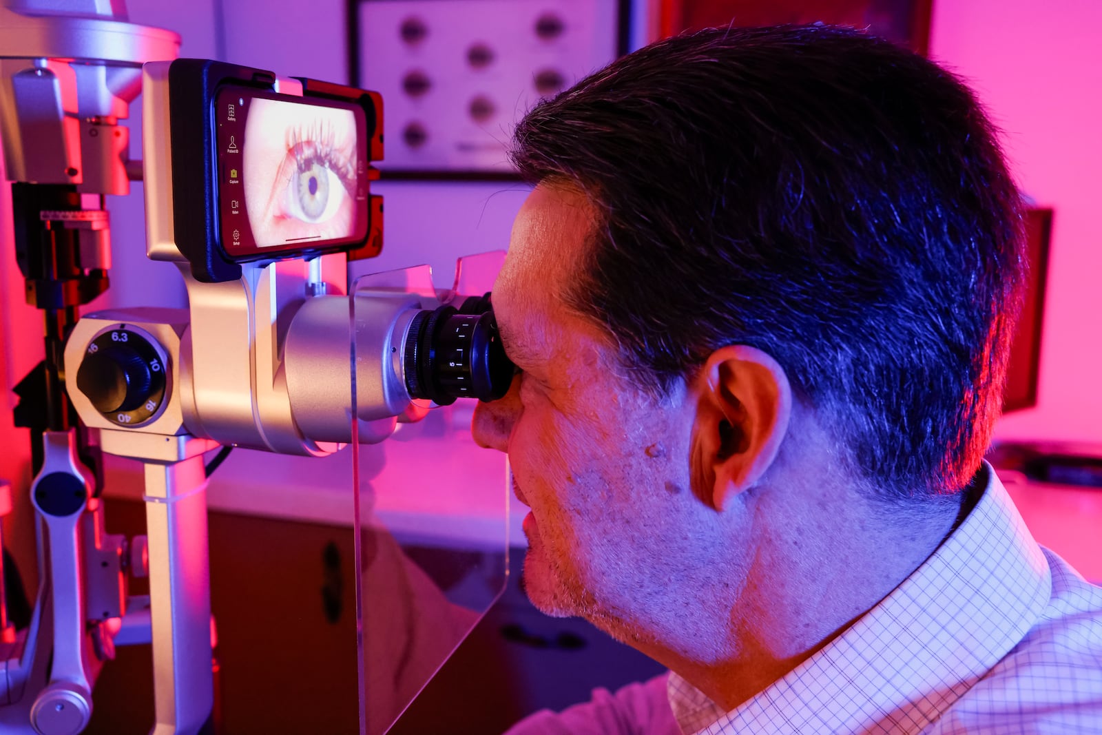 Dr. Tom Nye, owner of Vision Source Hamilton on High Street, has been a practicing optometrist since moving to the city in 1987 and said, “From Day One, Hamilton has embraced me." The former Hamilton mayor will be honored on Jan. 30 as the Hamilton Greater Hamilton Chamber of Commerce’s Small Business Person of the Year at its annual meeting at Spooky Nook Sports Champion Mill. NICK GRAHAM/STAFF