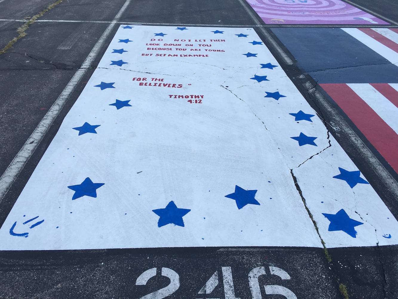 Ross senior parking lot spaces