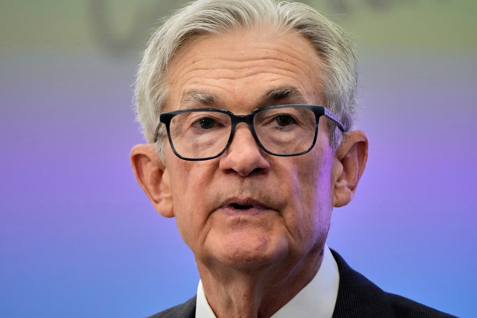 Federal Reserve Board Chairman Jerome Powell speaks during Federal Reserve Integrated Review of the Capital Framework for Large Banks Conference at the Federal Reserve in Washington, Tuesday, July 22, 2025. (AP Photo/Mark Schiefelbein)