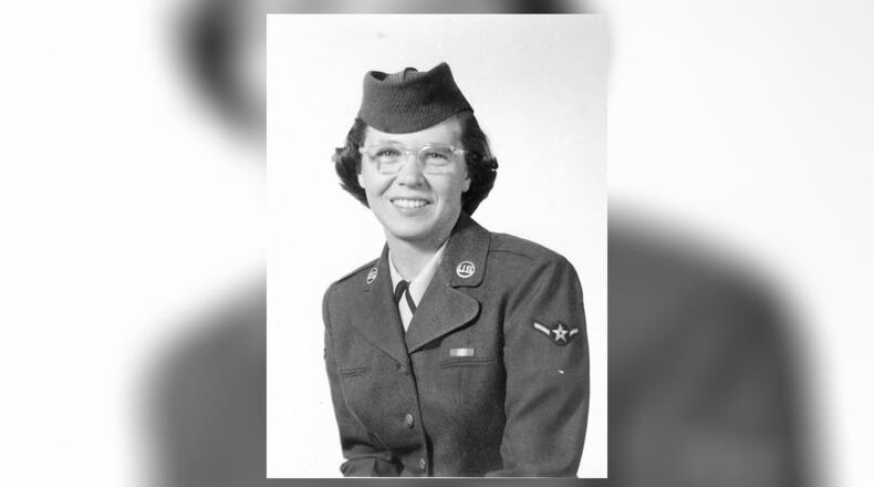 Jo Ann Newkirk as a young woman serving in the Air Force. CONTRIBUTED