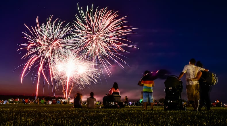 Berachah Church and Team Fastrax, a Middletown-based professional skydiving team, are collaborating on a free aerial pyrotechnics show July 3 at the church, 1900 Johns Road. The event is called BOOM (Blessings Over Our Middletown). FILE PHOTO