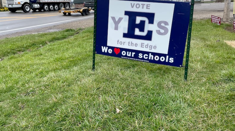 Two Butler County school systems will be on the May ballot asking for tax increases with millions of dollars of possible budget cuts casting a shadow over the upcoming vote. The May 2 election day will be pivotal for Edgewood Schools and even more so for Ross Schools as the district will be asking voters for a tax hike for the third time in nine months after seeing election day defeats in August and November. (Photo By Michael D. Clark\Journal-News)