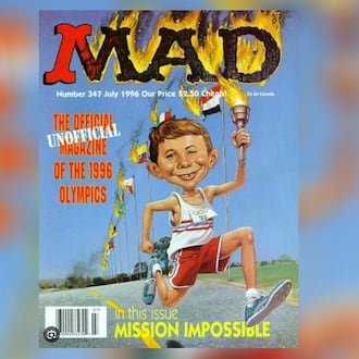 This is a July 1996 cover for "MAD" by CF Payne entitled "Olympics." CONTRIBUTED