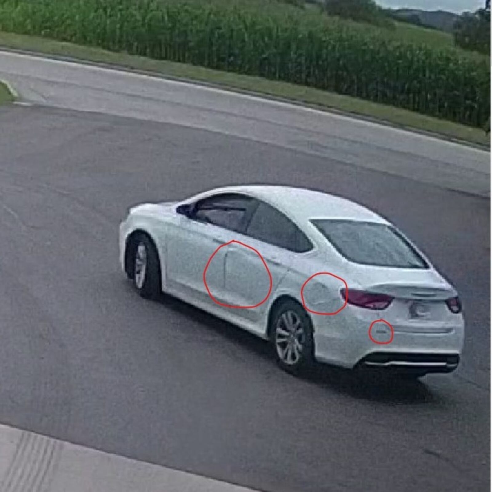 A car driving by a person of interest in a string of vehicle break ins in Middletown. SUBMITTED/MIDDLETOWN DIVISION OF POLICE