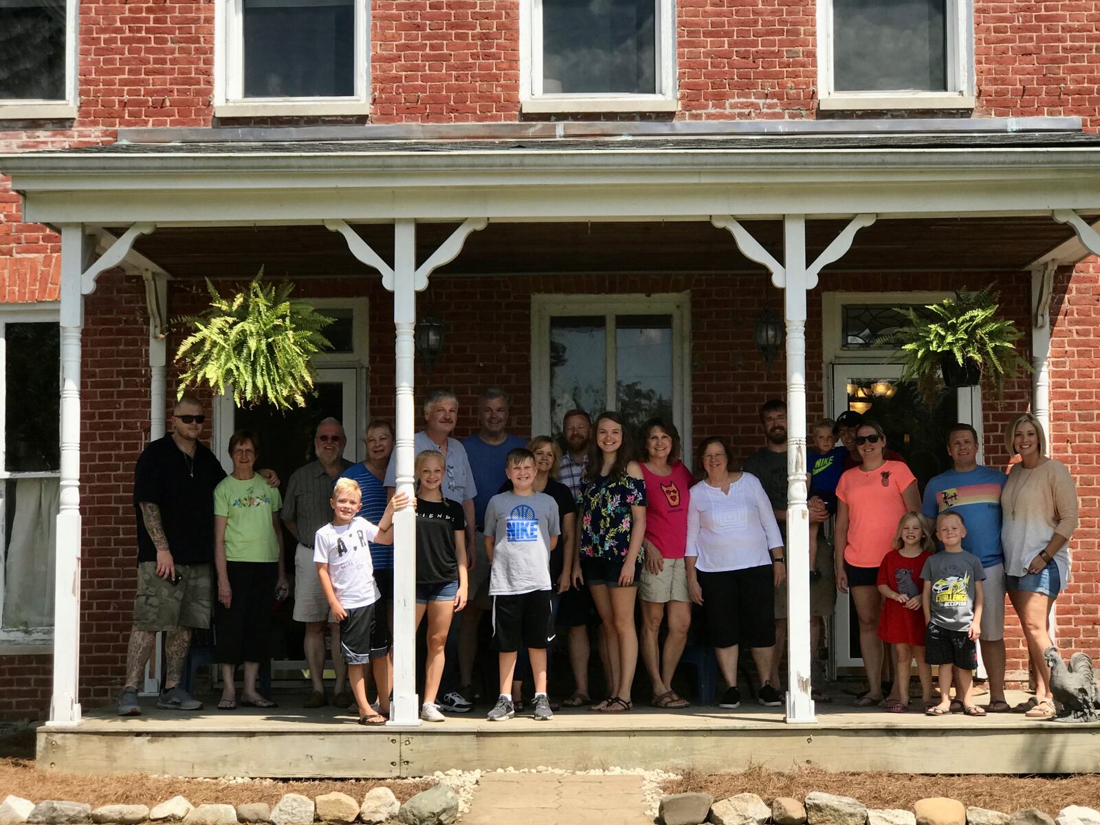 In 2018, Danielle Foulk invited the Wehr family to visit her home in Reily Township. The house had been owned by the Weirs from its construction in the 1830s through the 1960s.