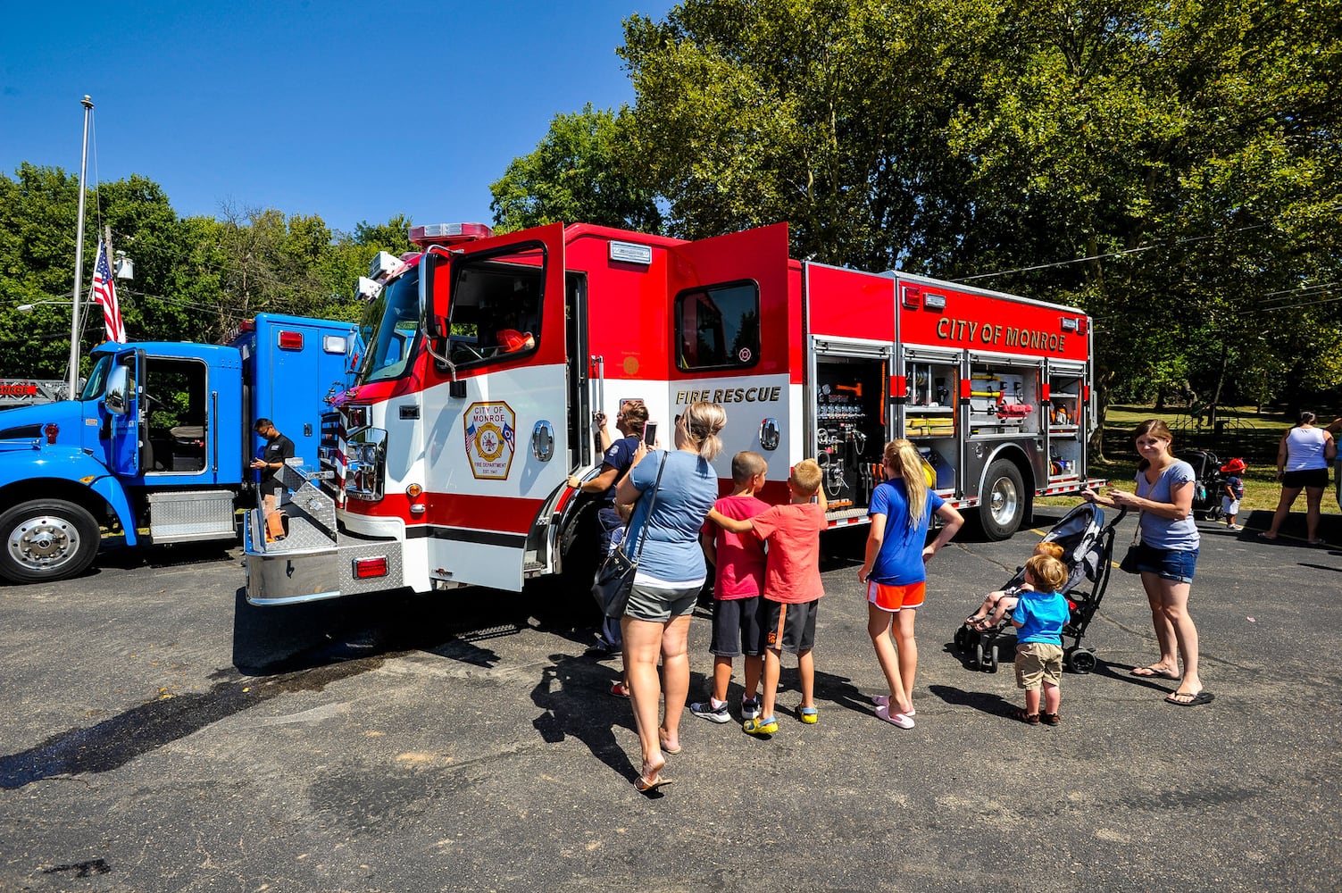 Hundreds attend Touch A Truck event in Monroe