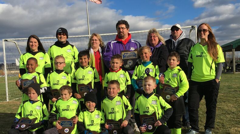 Team Supercuts from Middletown recently won the 36th annual Ohio SAY Soccer Tournament at Finley Ray Park in Milford. The team finished the season 19-0 and is believed to be the first Middletown team to win a state title.
