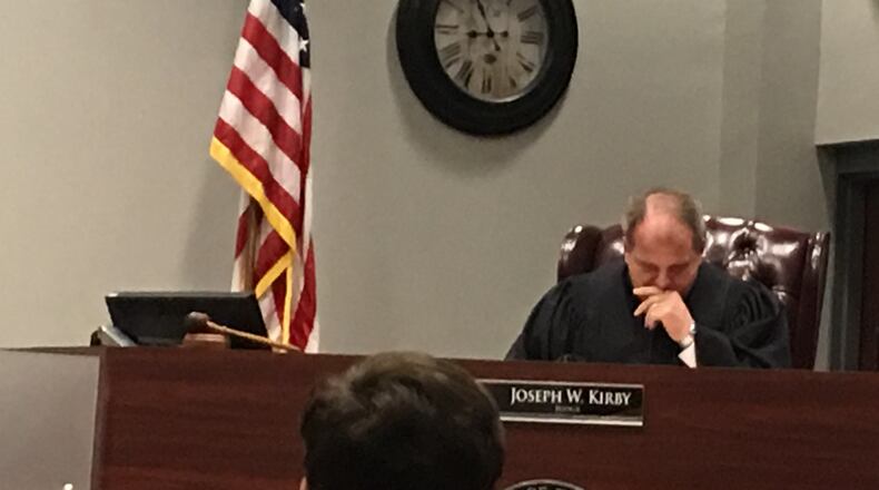 Judge Joe Kirby in Warren County Juvenile Court. STAFF/LAWRENCE BUDD