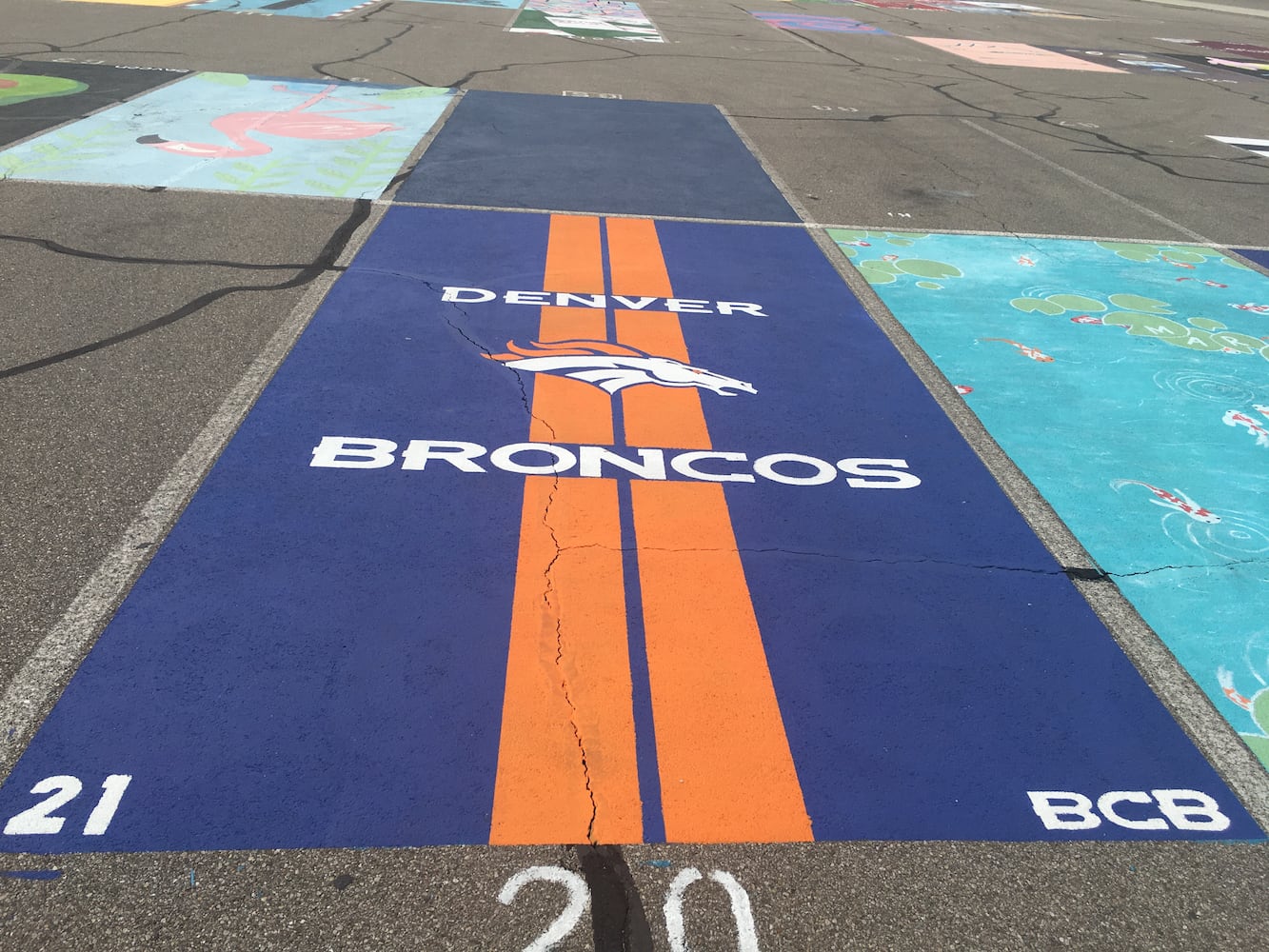 Lakota West High School parking lot spaces