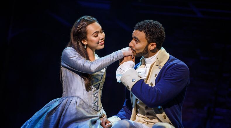 “Hamilton” will be at Cincinnati’s Aronoff Center through Sunday, March 10. CONTRIBUTED/JOAN MARCUS