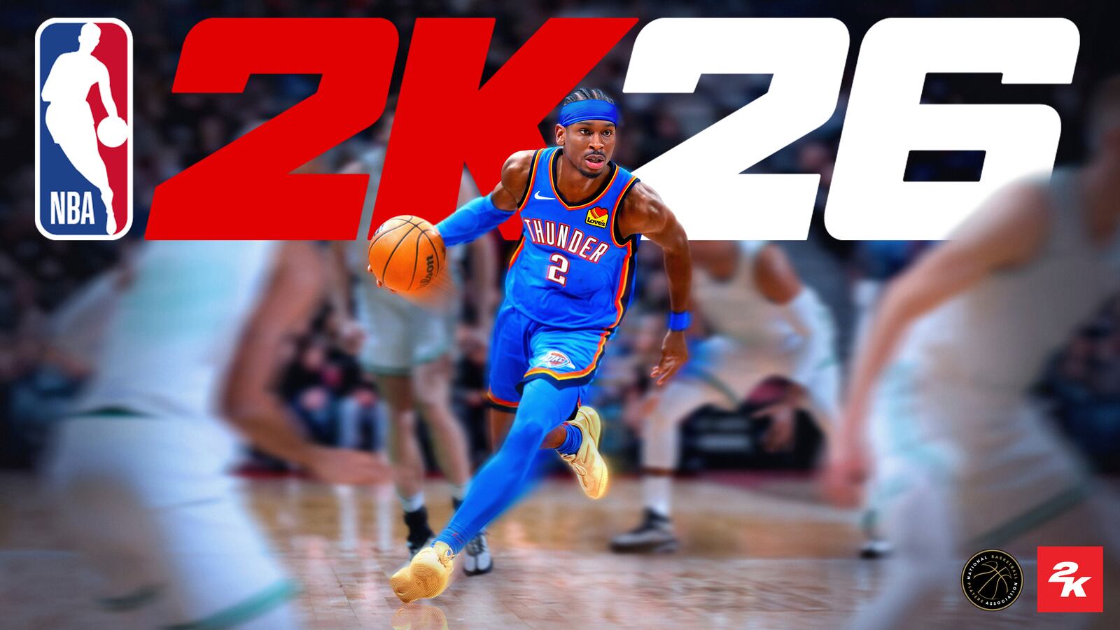 This image provided by 2K Games in July 2025 shows Shai Gilgeous-Alexander as the cover athlete for the video game NBA 2K26. (2K Games via AP)