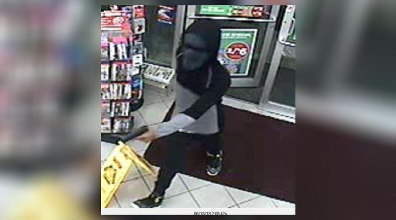 The suspect in an armed robbery early Monday morning at Circle K in Liberty Twp. (CONTRIBUTED/BUTLER COUNTY SHERIFF’S OFFICE)