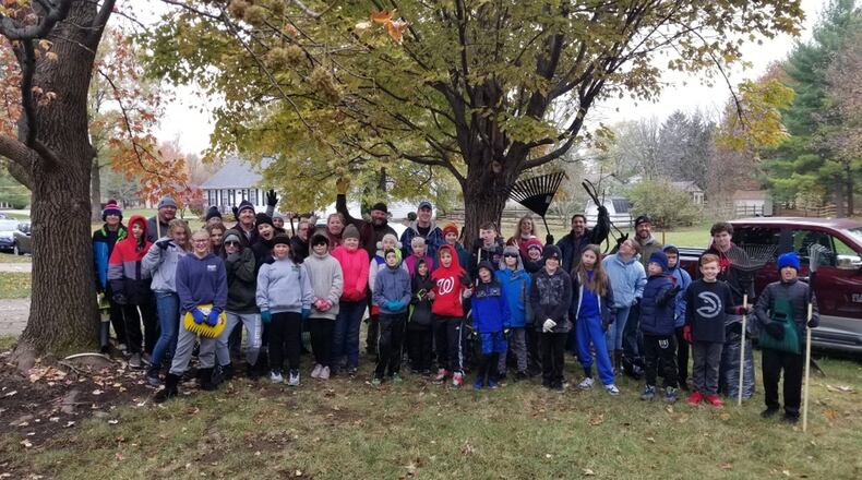 A group of students from Royal Redeemer Lutheran Church in Liberty Township helped clean up yards of six elderly West Chester Twp. residents during the semi-annual Random Acts of Simple Kindness Affecting Local Seniors (RASKALS) program.