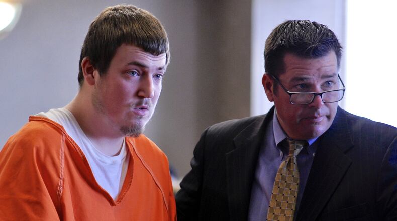 Johnanthony Boyd was arraigned in Butler County Common Pleas Court Tuesday, July 9 on multiple felony charges for allegedly filming children in a sex act. He is represented by attorney David Albrecht. NICK GRAHAM/STAFF