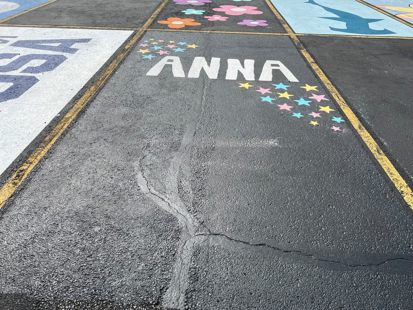 Badin High School senior parking lot spaces
