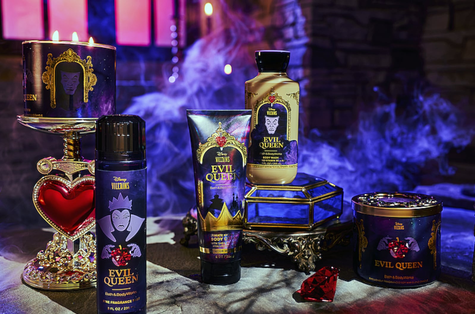 The Bridgewater Falls Bath & Body Works store  carries the new Disney Villians inspired collection of 39 products. BATH & BODY WORKS/CONTRIBUTED
