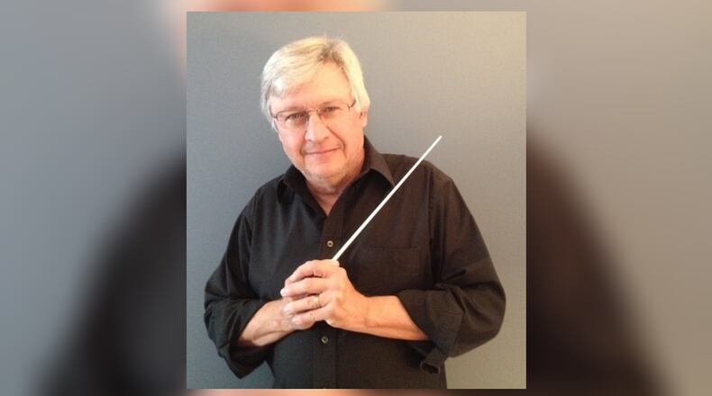 Danny Maddox Nichols conducts the Southwestern Ohio Symphonic Band.