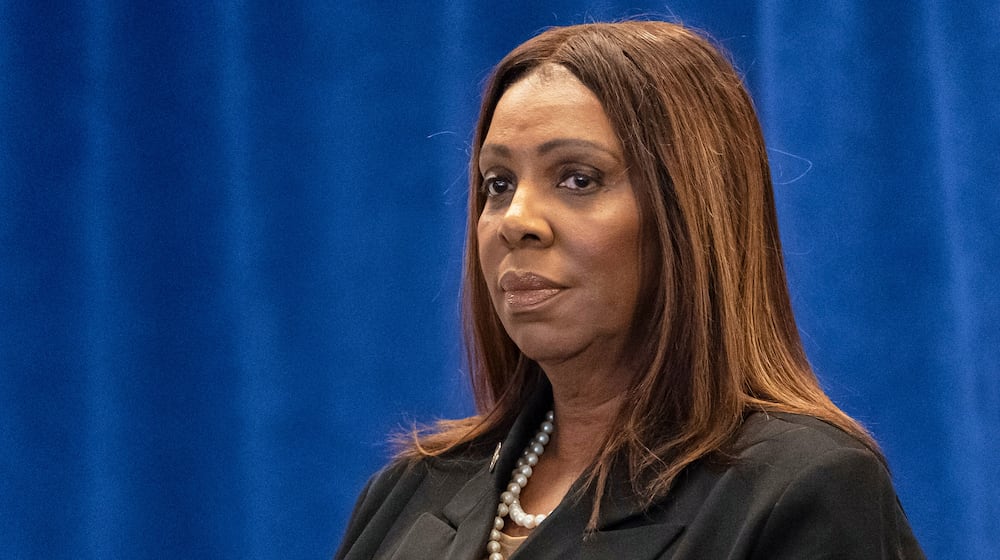 FILE - New York Attorney General Letitia James attends a news conference Dec. 15, 2025, in New York. (AP Photo/Yuki Iwamura, File)