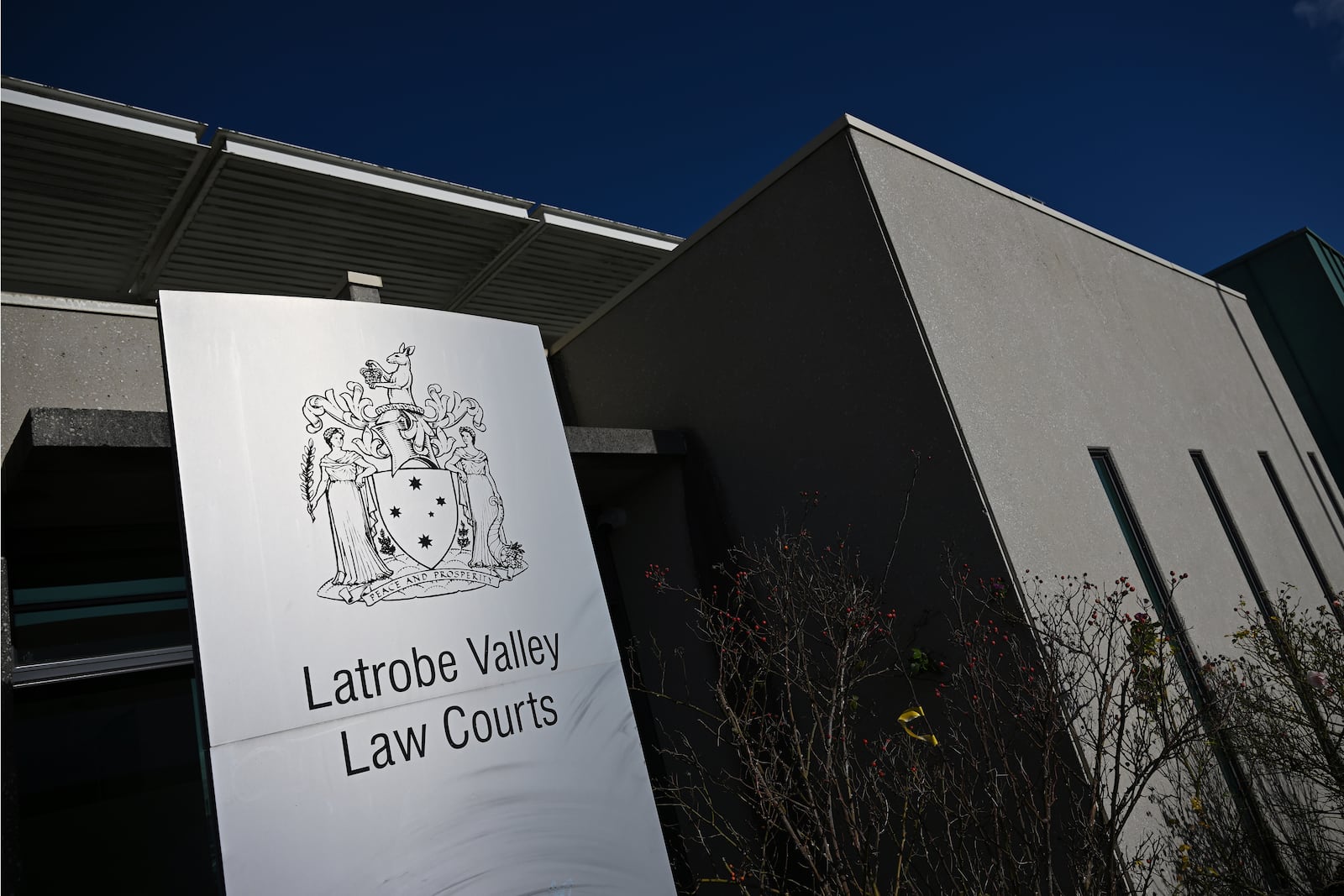 The Latrobe Valley Magistrates Court in Morwell, Australia, where Erin Patterson is on trial accused of killing her estranged husband's relatives by deliberately serving them poisonous mushrooms for lunch, is underway on Monday, June 30, 2025. (James Ross/AAP Image via AP)