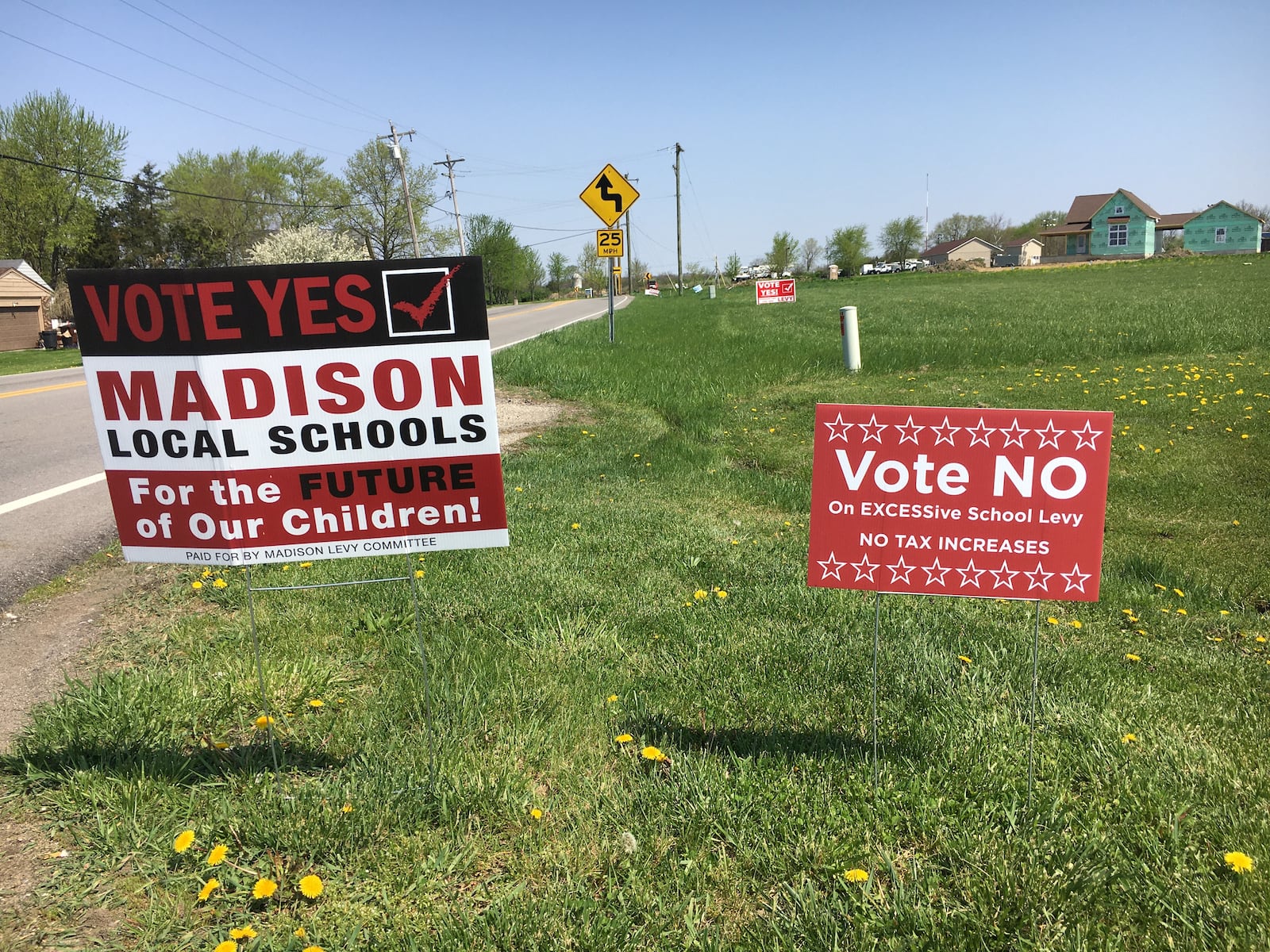 Residents in Madison Twp. will decided on Tuesday's election the fate of a proposed increase in the schools' income tax. Voters will decide on a 1% income tax to raise $2.4 million annually for the district, which has little commercial development and a few business tax revenue sources to pay for school operations. (Photo By Michael D. Clark\Journal-News)