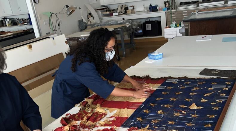 In July 2020, preservationists in Cleveland meticulously unrolled an American flag from its pole that was flown during the Civil War by the 35th Regiment of the Ohio Volunteer Infantry — also known as "the Butler Boys" for the county most soldiers came from. CONTRIBUTED
