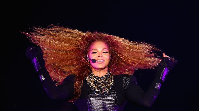 DUBAI, UNITED ARAB EMIRATES - MARCH 26: Janet Jackson performs after the Dubai World Cup at the Meydan Racecourse on March 26, 2016 in Dubai, United Arab Emirates. (Photo by Francois Nel/Getty Images)