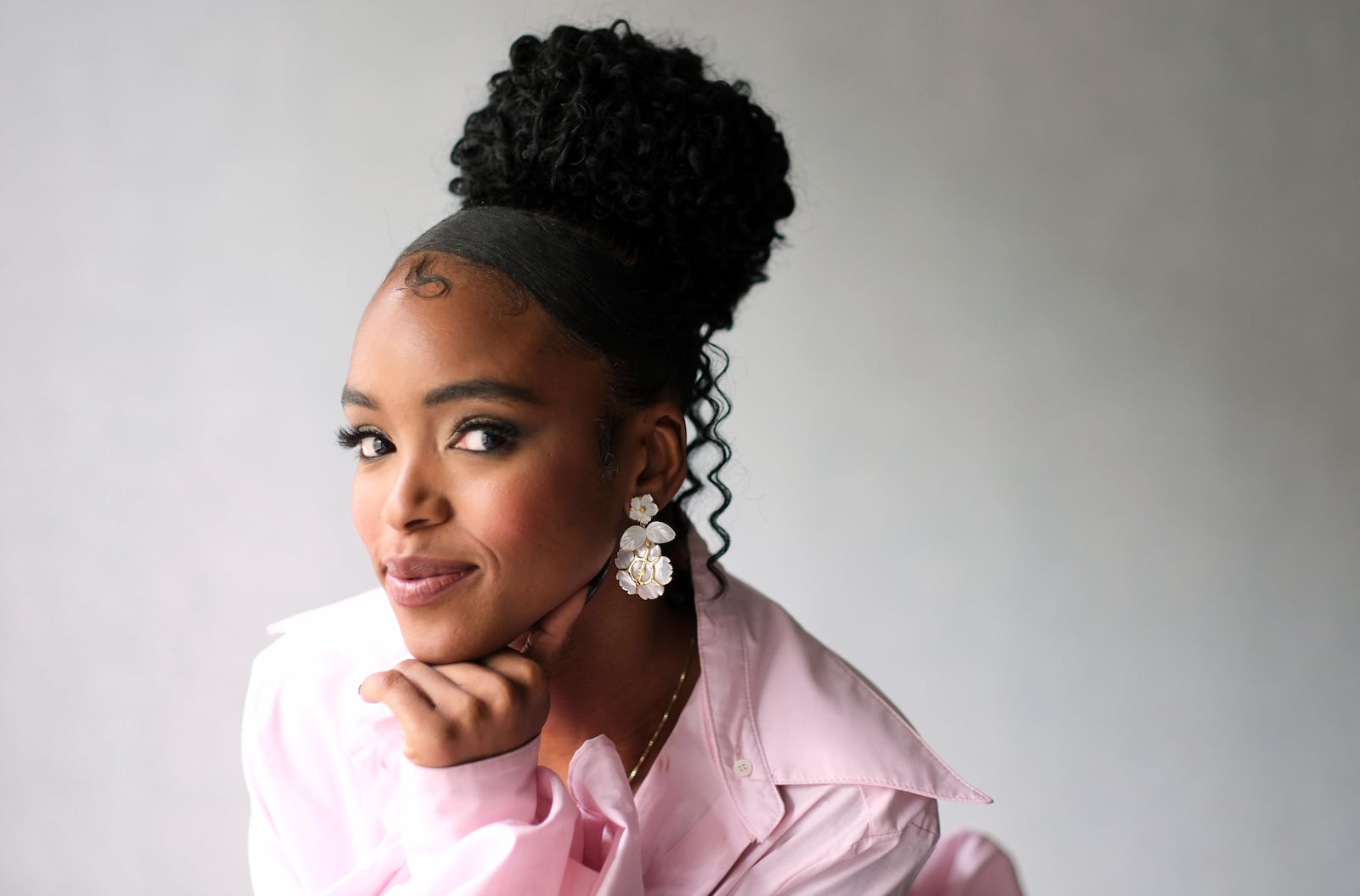 Actor Lovie Simone poses for a portrait on Friday, April 18, 2025, in Los Angeles. (AP Photo/Chris Pizzello)