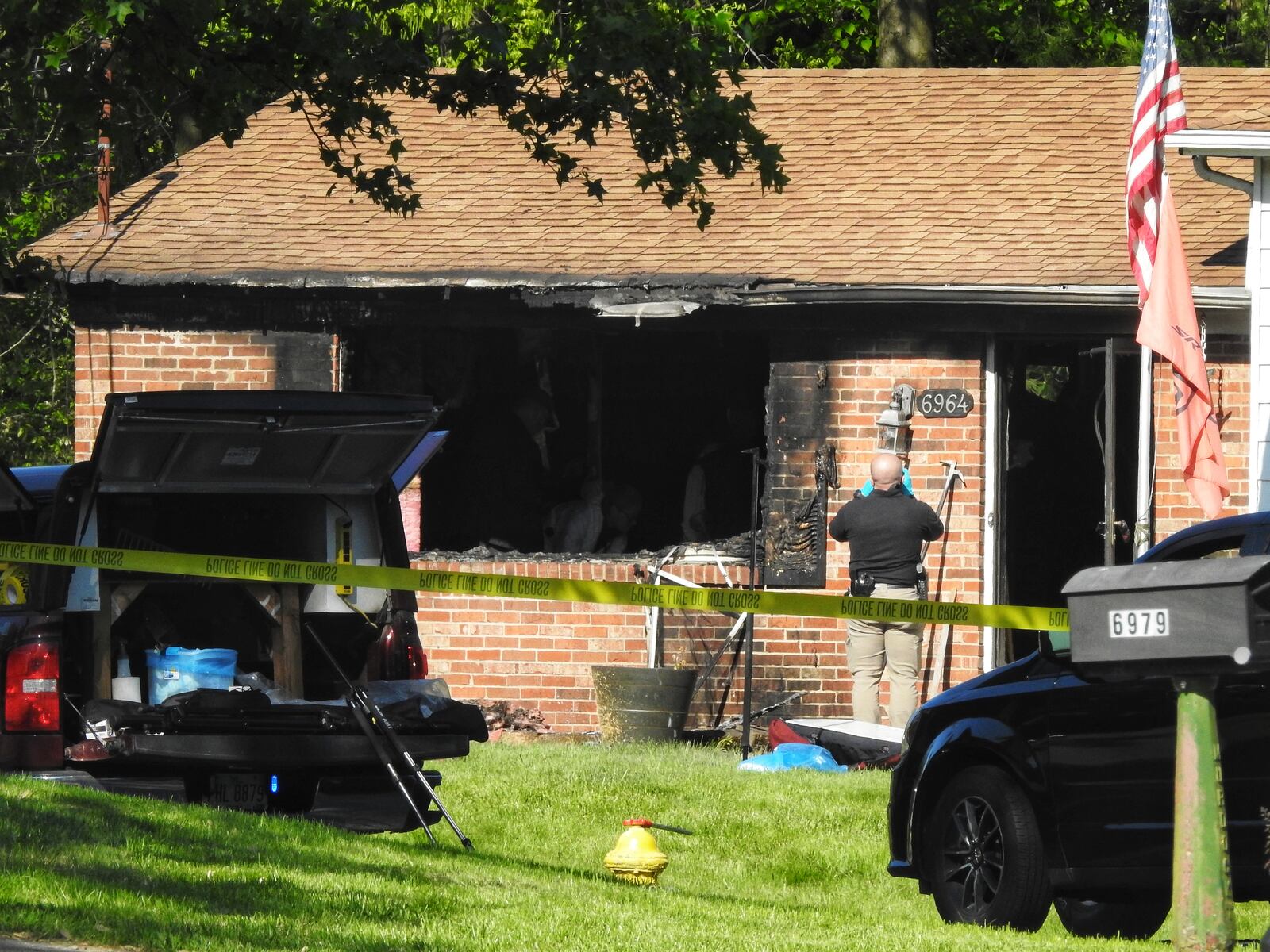 West Chester emergency crews responded to a fire at about around 4 a.m. on Friday, May 14, 2021, at a single-family home in the 6900 block of at 6964 Forest View Court. One man died in the fire. NICK GRAHAM / STAFF