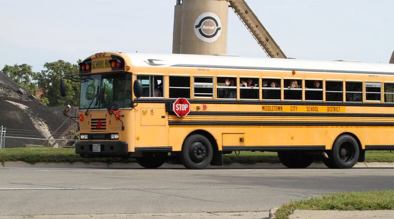 Janell Burns’ No. 15 bus was part of her funeral procession last week. That bus number has been retired in honor of her 48 years of service.