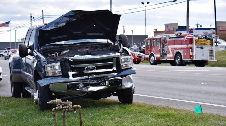 Crews responded to a crash near the intersection of Boymel Drive and Ohio 4 in Fairfield on Wednesday, Nov. 27, 2019. NICK GRAHAM / STAFF