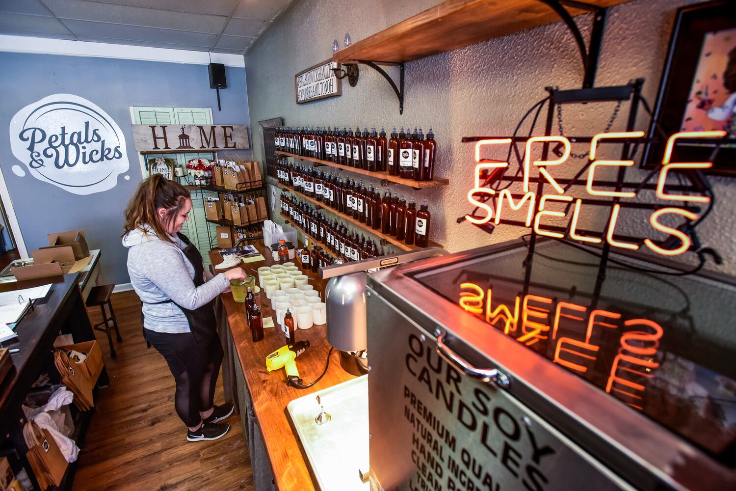 Petals & Wicks on Main Street in Hamilton expanding