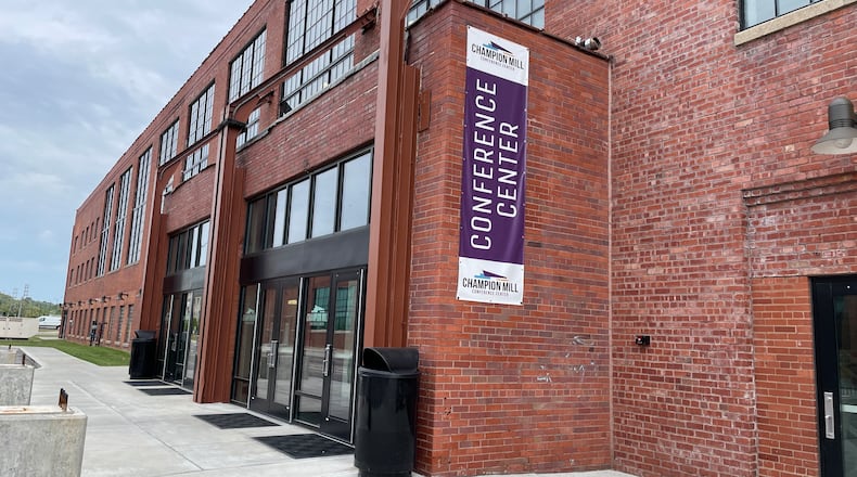 Spooky Nook Sports Champion Mill was required to remove the canopies in front of its hotel and conference center because the National Park Service which overseas federal tax credits, disagreed with the State Historic Preservation Office in that the historic character is not minimally impacted by the canopies, which only obscured 7% of the building. Spooky Nook Sports to appeal the decision. MICHAEL D. PITMAN/STAFF