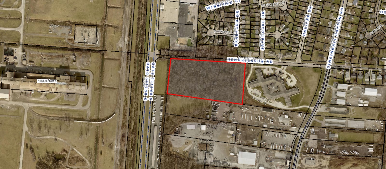 Ten acres of undeveloped land in the city's East End was subject to a preliminary assisted living and multi-family apartment plan. BUTLER COUNTY AUDITOR'S SITE