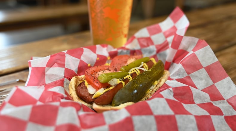 Underdogs is Swine City Brewing's new kitchen service, featuring gourmet and specialty hotdogs. They'll debut on July 12, 2024, at 4614 Industry Dr., Fairfield, Ohio. MICHAEL D. PITMAN/STAFF