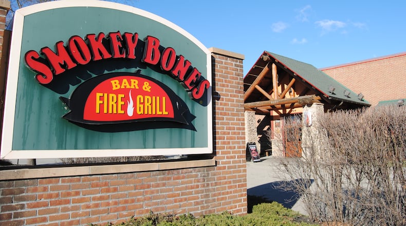 Smokey Bones Bar & Fire Grill, 9484 Civic Centre Blvd., is set to get new exterior signage, bar finishes, a pre-fabricated decorative fire pit and new bathroom countertops, finishes and faucets.