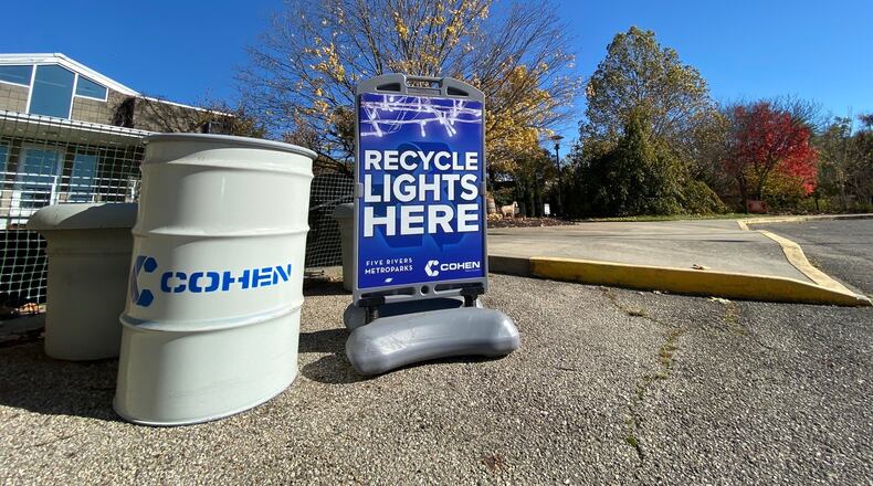 This is the third holiday season that Five Rivers and Cohen Recycling are providing bins at seven MetroParks locations throughout Dayton where residents can drop-off holiday lights to be recycled. At the end of the season, Cohen will make a donation to the Five Rivers MetroParks Foundation based on how many lights are recycled.