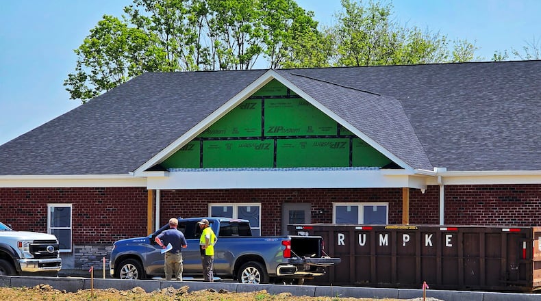 Montessori Kids Universe is under construction on Yankee Road in Liberty Township. NICK GRAHAM/STAFF