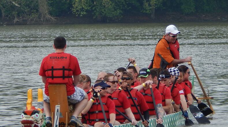 The signature event of the Hamilton Dragon Boat Festival & Asian Culture Celebration includes teams of 22 paddlers, one steer, and one drummer racing in traditional Chinese dragon boats. FILE