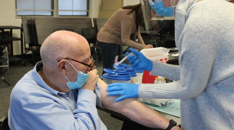 Ray Back was the first person in Butler County with a developmental disability to receive the vaccine. His first vaccine was administered in his home and his second dose was administered at a clinic. SUBMITTED PHOTO