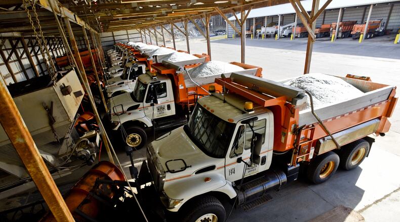 Butler County's annual road salt bill is 12.6% higher for a bulk of Butler County communities for a total of about $2.7 million. STAFF FILE PHOTO