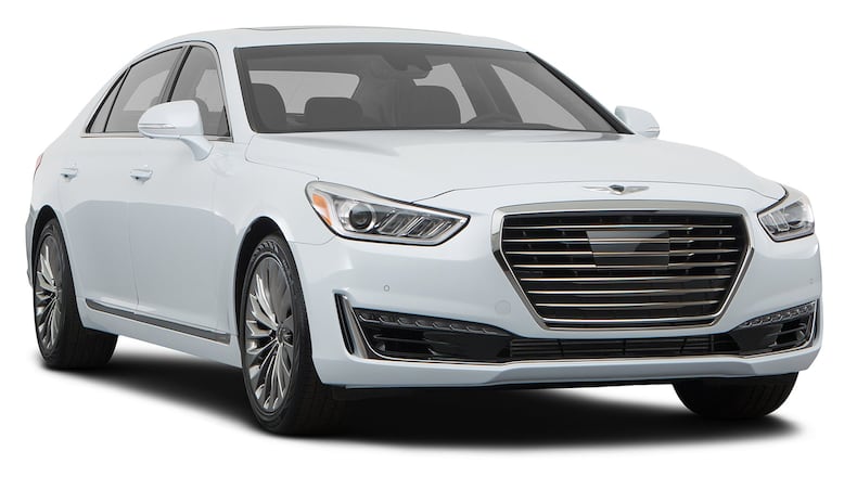 The 2017 Genesis G90 offers two engines, a 3.3-liter twin turbo V6 with 365 horsepower, and a 5.0-liter V8 with 420 hp, and comes in two trims the 3.3T Premium and 5.0 Ultimate. Metro New Service