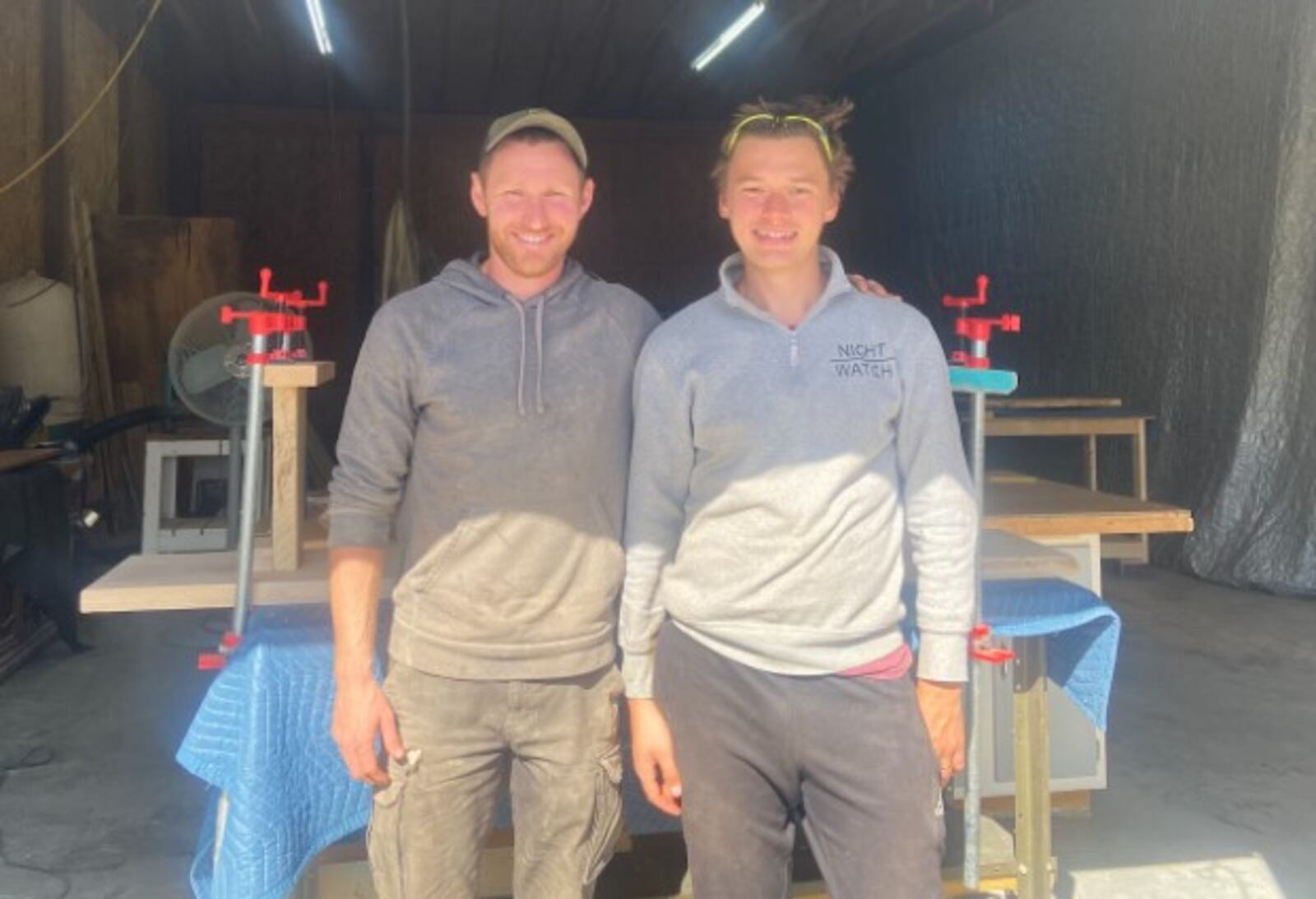 Ryan Murphy and Vilppu Anttila partnered to create items from wood and have a business called "Tree to Table." CONTRIBUTED
