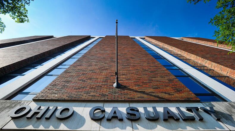 As many as six floors in the former Ohio Casualty Insurance building at Dayton and Third streets in Hamilton will be transformed into housing for Miami University Regionals students participating in the Work+ program. The program is also partnering with the Amer-I-Can program founded by NFL legend Jim Brown. NICK GRAHAM/FILE