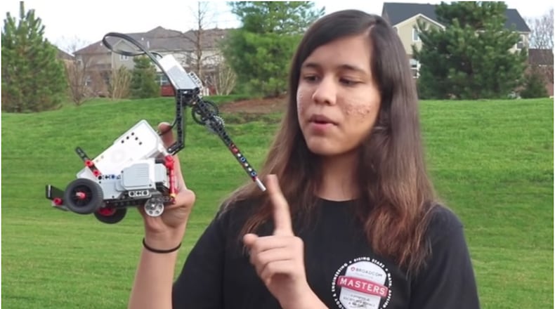 Mason High School freshman Laalitya Acharya is one of 10 national finalists in the 2017 Discovery Education 3M Young Scientist Challenge. (YOUTUBE SCREEN SHOT)