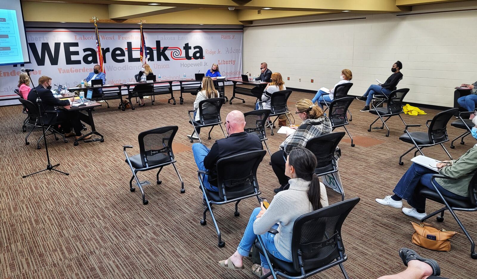 There will be more federal funds coming to Lakota Schools - more than $12 million - soon to help the district with expenses and program impacts caused by the coronavirus pandemic, Treasurer Jenni Logan told the Lakota school board Monday evening. Logan's report was part of the state-mandated, twice-a-year, five-year forecast required to be made by all Ohio public school districts. (PHOTO BY NICK GRAHAM\Journal-News)