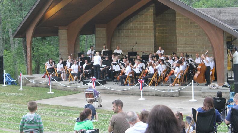 The West Chester Symphony Orchestra (shown during a previous performance at Keehner Park) will celebrate Beethoven’s 250th birthday with an afternoon of music and arts activities on Saturday, Feb. 22, starting at 1 p.m. at MidPointe Library West Chester. CONTRIBUTED