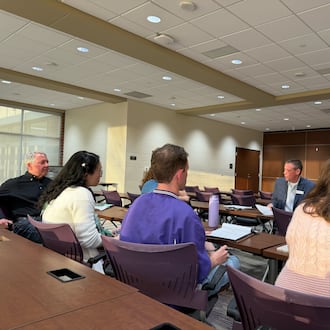 K-12 Business Consulting, Inc. is assisting Middletown City Schools Board of Education with its search for a new superintendent. Consultant Frank Forsthoeful conducted 17 focus groups and circulated a questionnaire among over 300 respondents. CONTRIBUTED/MEGGIE BIERKAN