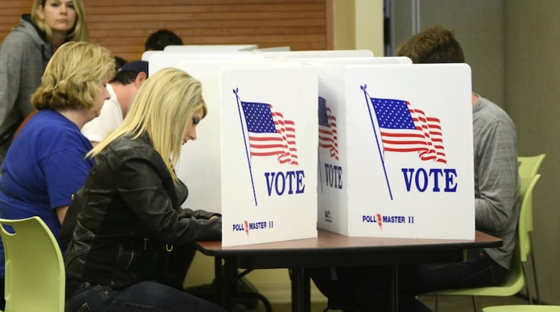 Voting for the Nov. 7 general election begins this Saturday when overseas and military voters will begin receiving their ballots. Early voting for in-state residents begins on Wednesday, Oct. 11. MICHAEL D. PITMAN/FILE